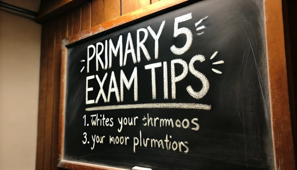 primary 5 exam and test paper study tips